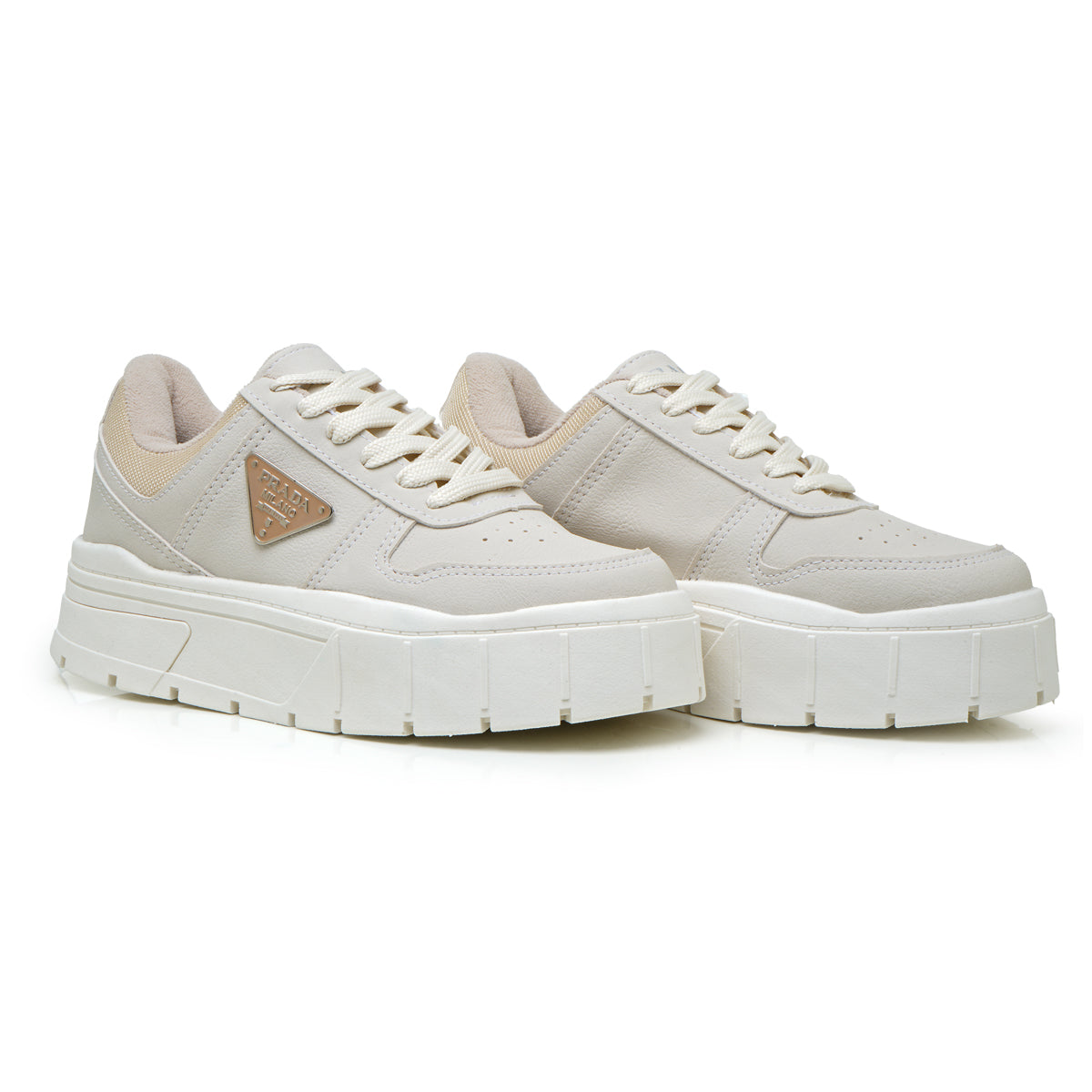 Prada Milano (Nude/Branco)